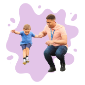 Teacher helping Child