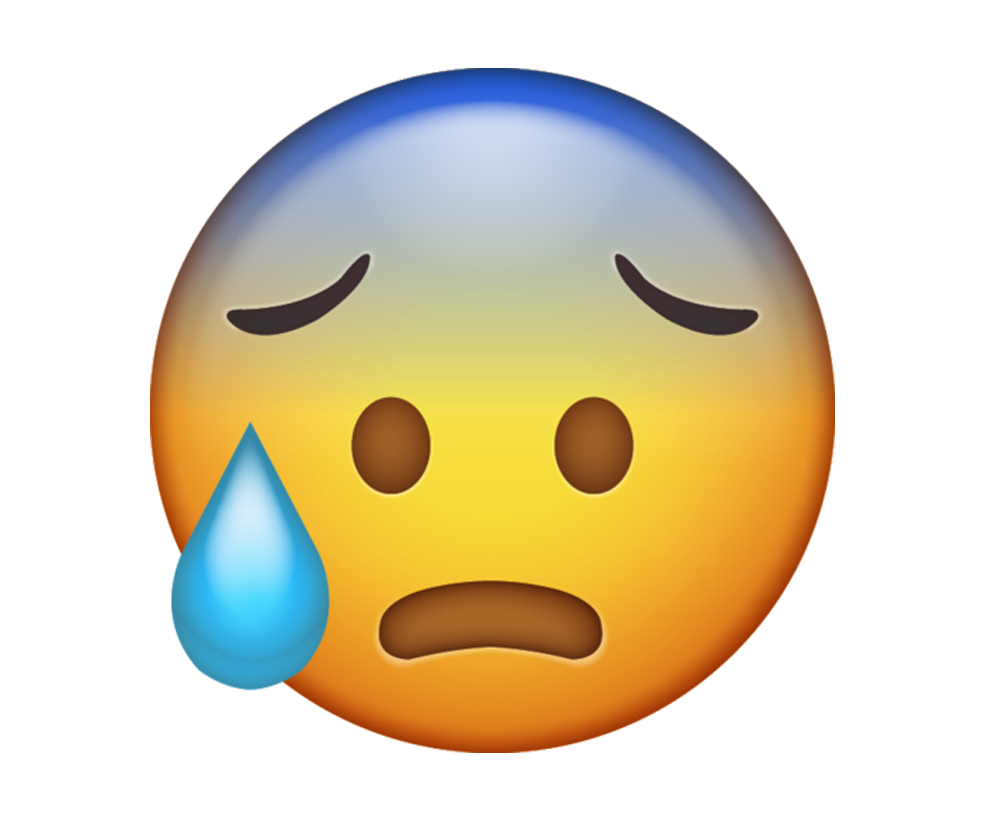 stressed emoji